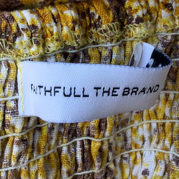 Faithfull the Brand Anthropologie Dawn Linen Dress Size 6 Medium - Picture 8 of 10